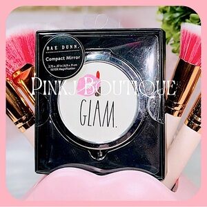 💗💄{Rae Dunn} Lovely Lipstick {GLAM} Double Sided Compact Magnifying Mirror!